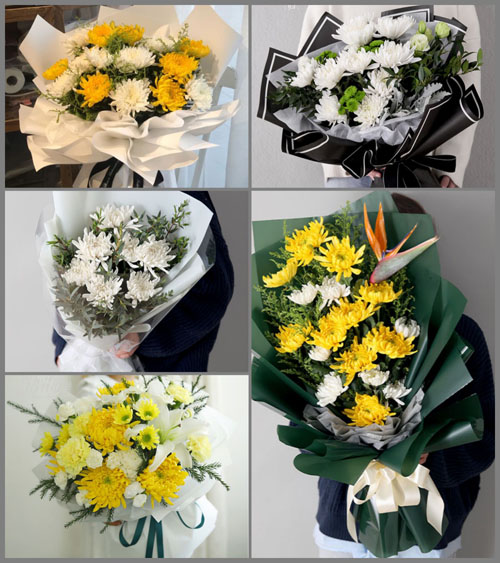 山东青岛即墨市龙山街道后北葛村白事花束代送